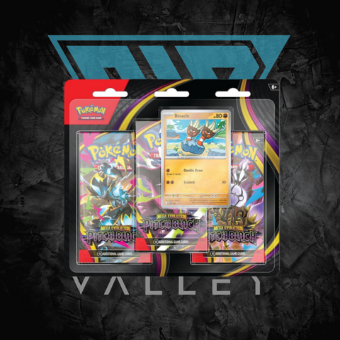 Pokémon ME05 Pitch Black, 3-Pack Blister